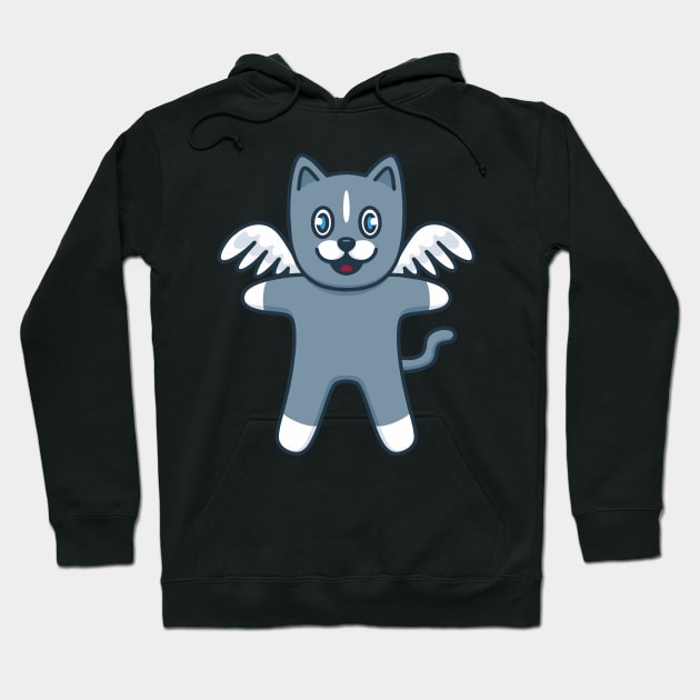 cute Cat angle Hoodie by Tlatous